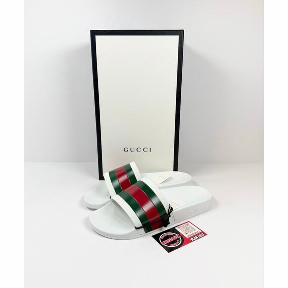 Size 9.5US - Gucci Pursuit Web Sandals NEW